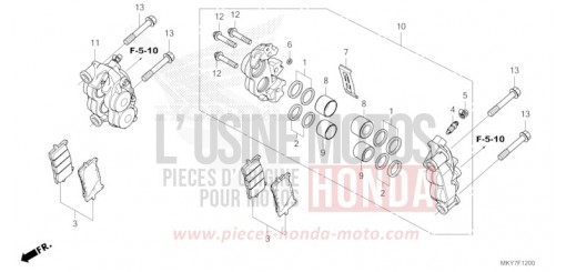 ETRIER DE FREIN AVANT CB650RACT de 2026